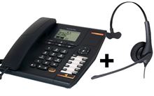 Imagen de Alcatel Temporis 780 y auricular Jabra BIZ 1500 con cable