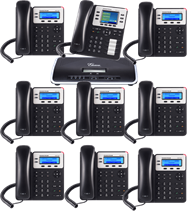 Pack Centralita Grandstream UCM6202 con 8 telefonos GXP1625 y 1 GXP2130
