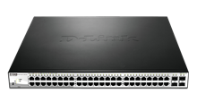 Switch D-Link DGS-1210-52MP 48 puertos de 1 Gigabit con PoE y 4 SFP