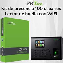 Imagen de ZKTECO Kit UA760 SM100 de presencia 100 empleados